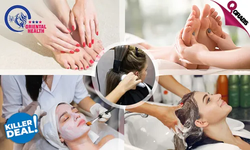 Killer Beauty Deal: Mani & Pedi + Facial + Hair Spa with Normal Blow-Dry + Waxing + Massage & More!